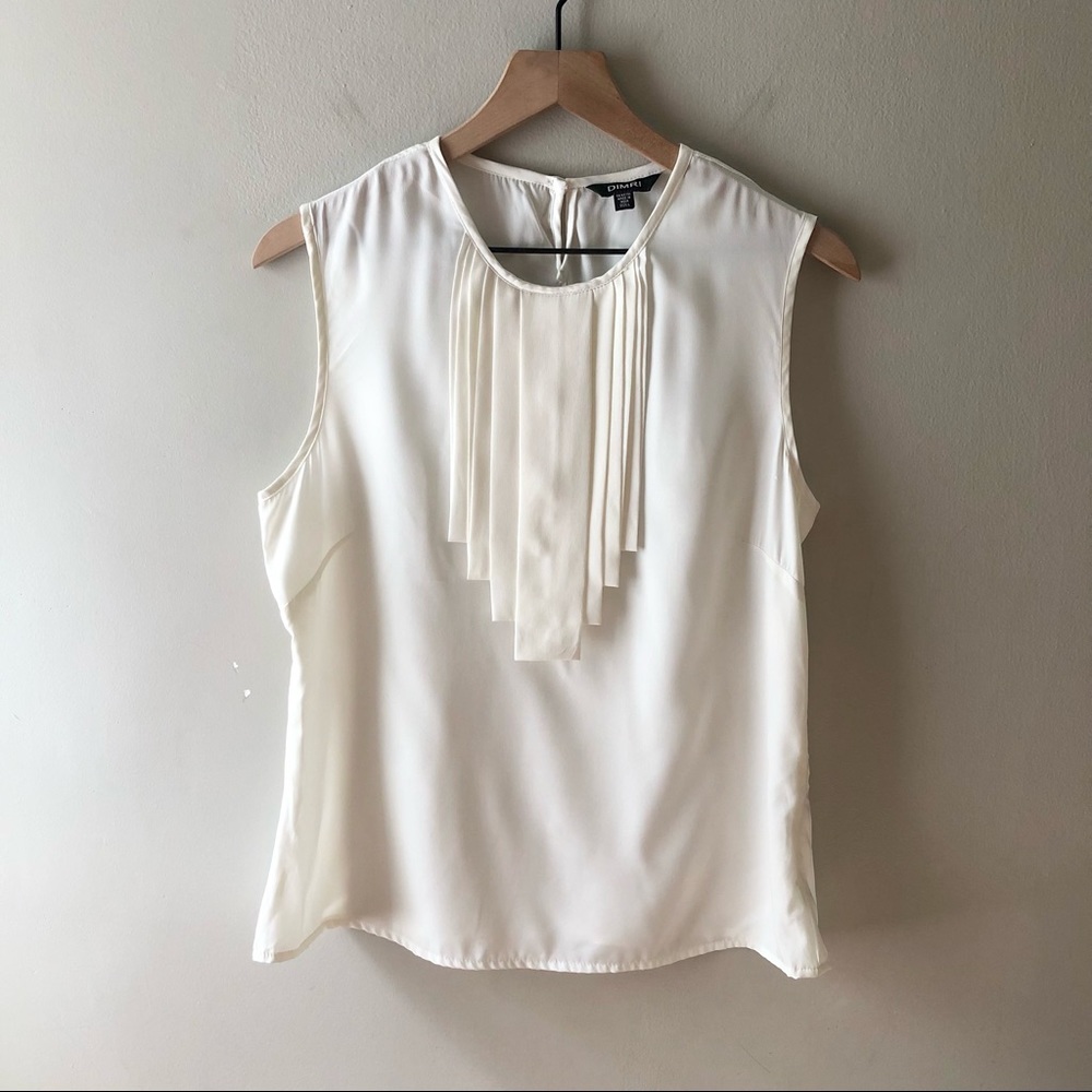 DIMRI Pleated Panel Sleeveless Top